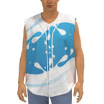 Milk Print Sleeveless Baseball Jersey