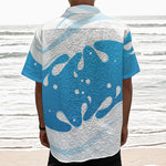 Milk Print Textured Short Sleeve Shirt