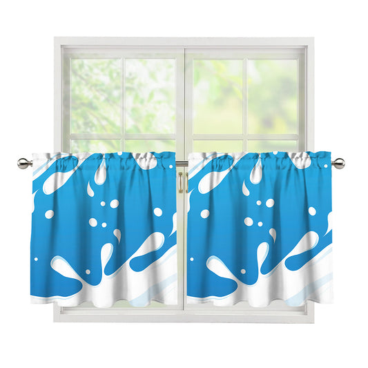 Milk Print Tier Curtains