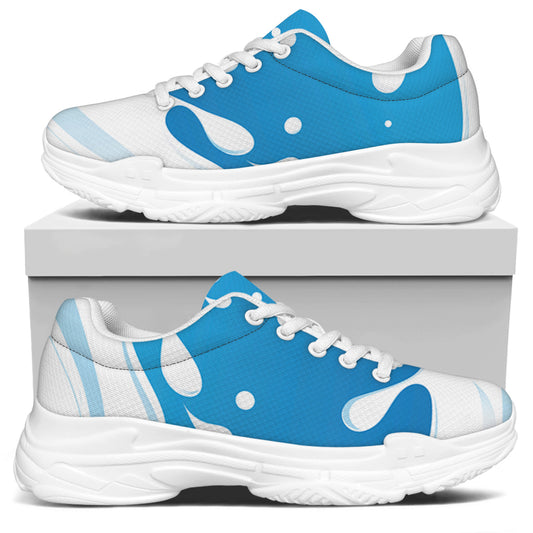Milk Print White Chunky Shoes