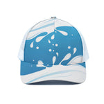 Milk Print White Mesh Trucker Cap