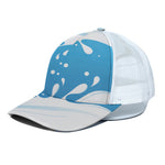 Milk Print White Mesh Trucker Cap