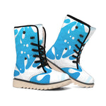 Milk Print Winter Boots