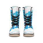 Milk Print Winter Boots