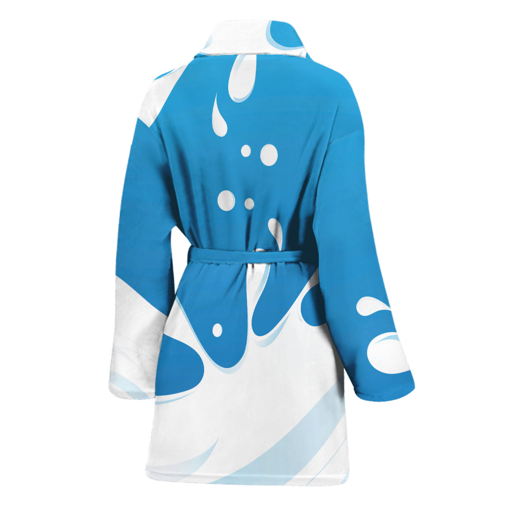 Milk Print Women's Bathrobe