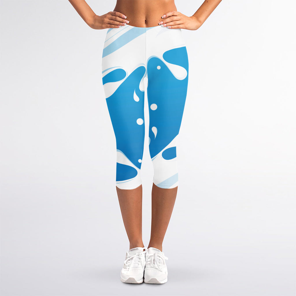 Milk Print Women's Capri Leggings