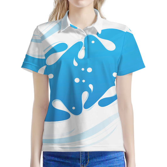 Milk Print Women's Polo Shirt