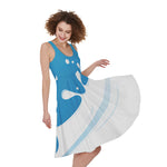 Milk Print Women's Sleeveless Dress