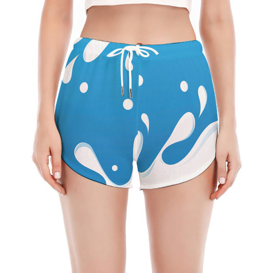 Milk Print Women's Split Running Shorts