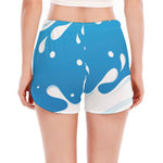 Milk Print Women's Split Running Shorts
