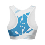 Milk Print Women's Sports Bra