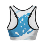 Milk Print Women's Sports Bra