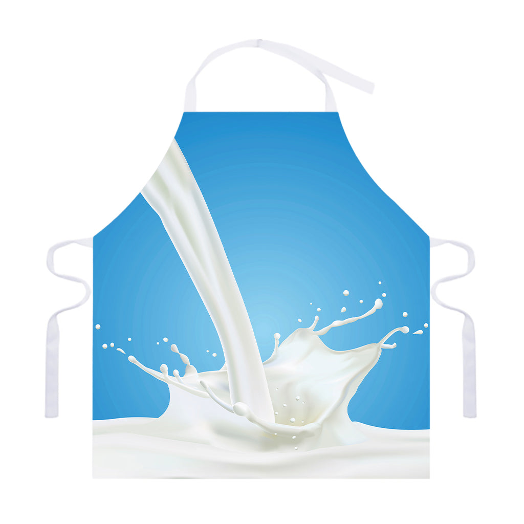Milk Splash Print Adjustable Apron