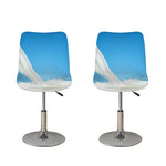 Milk Splash Print Bar Stool Covers