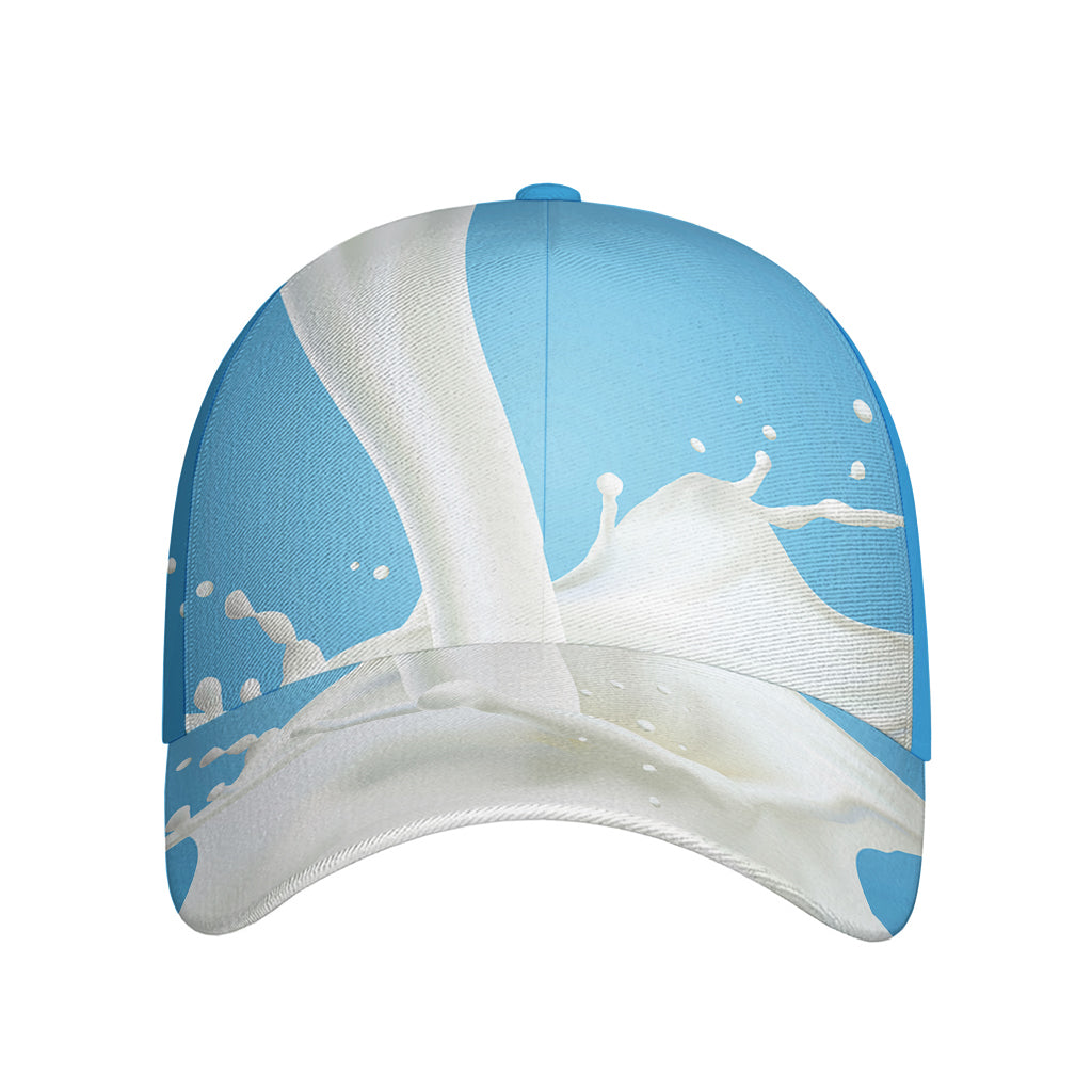 Milk Splash Print Baseball Cap