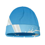 Milk Splash Print Beanie