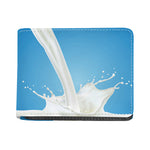 Milk Splash Print Bifold Wallet