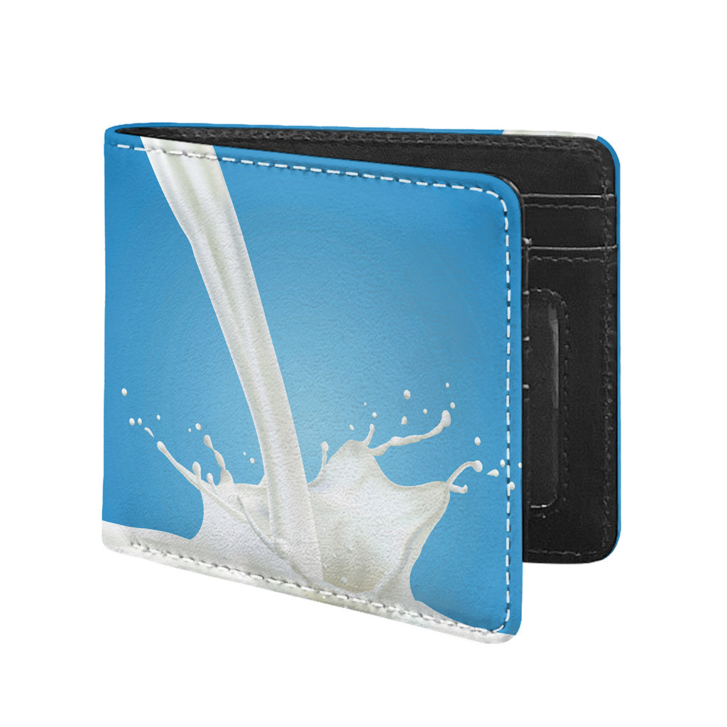 Milk Splash Print Bifold Wallet