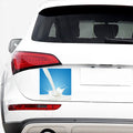 Milk Splash Print Car Sticker