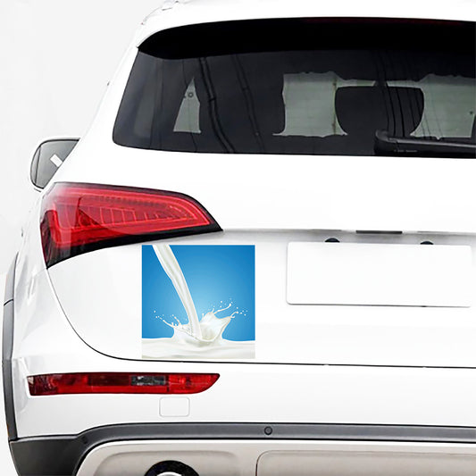 Milk Splash Print Car Sticker