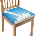 Milk Splash Print Chair Cushion Cover