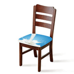 Milk Splash Print Chair Cushion Cover