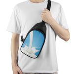 Milk Splash Print Chest Bag