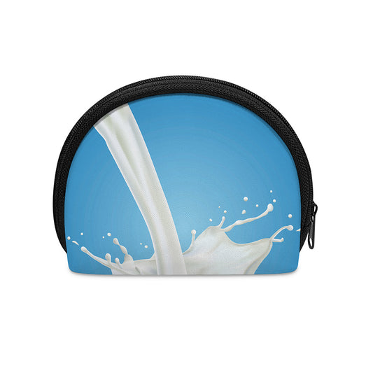 Milk Splash Print Coin Purse