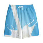 Milk Splash Print Cotton Shorts