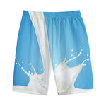 Milk Splash Print Cotton Shorts