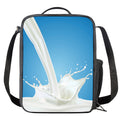 Milk Splash Print Crossbody Lunch Bag