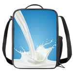 Milk Splash Print Crossbody Lunch Bag