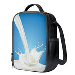 Milk Splash Print Crossbody Lunch Bag
