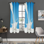 Milk Splash Print Curtain
