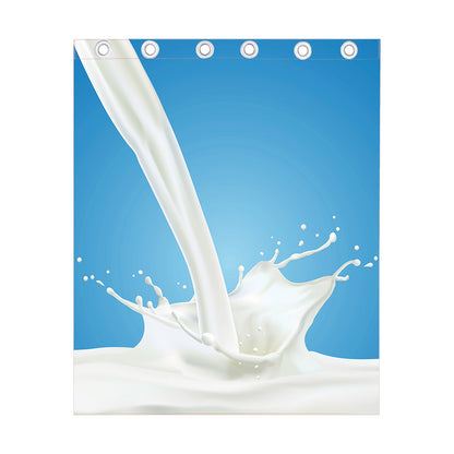 Milk Splash Print Curtain
