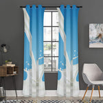 Milk Splash Print Curtain