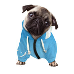 Milk Splash Print Dog Zip Up Hoodie