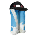 Milk Splash Print Double Neoprene Wine Tote