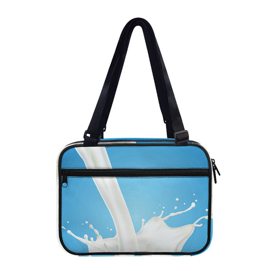 Milk Splash Print Double Strap Bible Bag