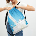 Milk Splash Print Drawstring Backpack