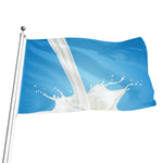 Milk Splash Print Flag