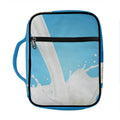 Milk Splash Print Front Pocket Bible Bag