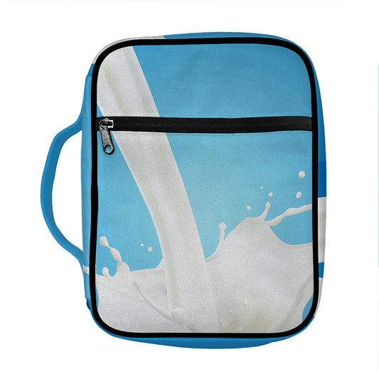 Milk Splash Print Front Pocket Bible Bag