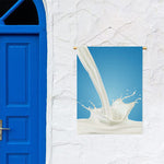 Milk Splash Print Garden Flag