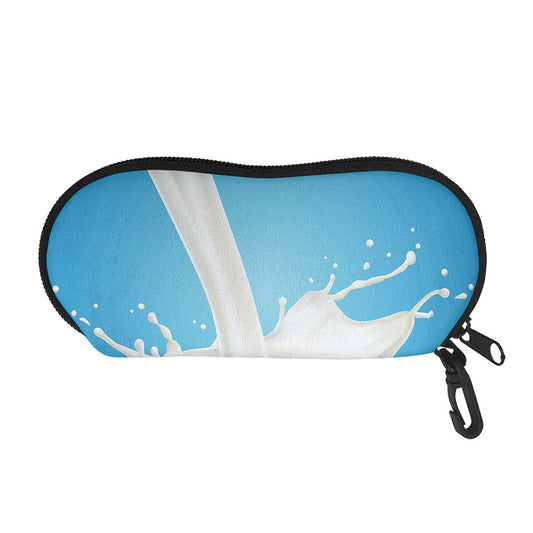 Milk Splash Print Glasses Case