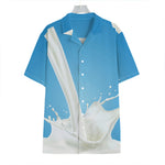 Milk Splash Print Hawaiian Shirt
