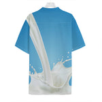 Milk Splash Print Hawaiian Shirt
