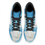 Milk Splash Print High Top Leather Sneakers