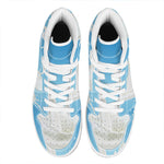 Milk Splash Print High Top Leather Sneakers
