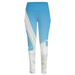 Milk Splash Print High-Waisted Pocket Leggings